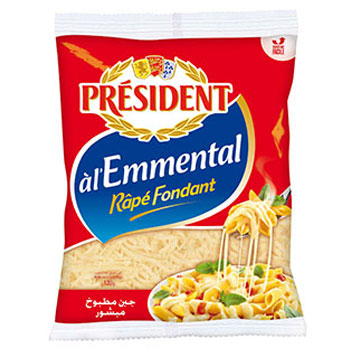 fromage râpé fondant à l'Emmental - President - 50 g