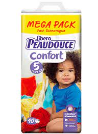 Couche Peaudouce confort taille 5 (15-25kg) - Ayshek